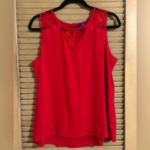 Apt 9 red work blouse - large